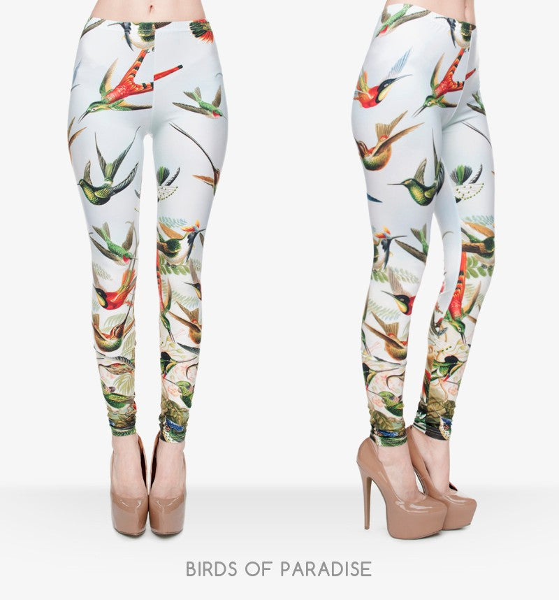 Birds of Paradise 3D Printing Leggings