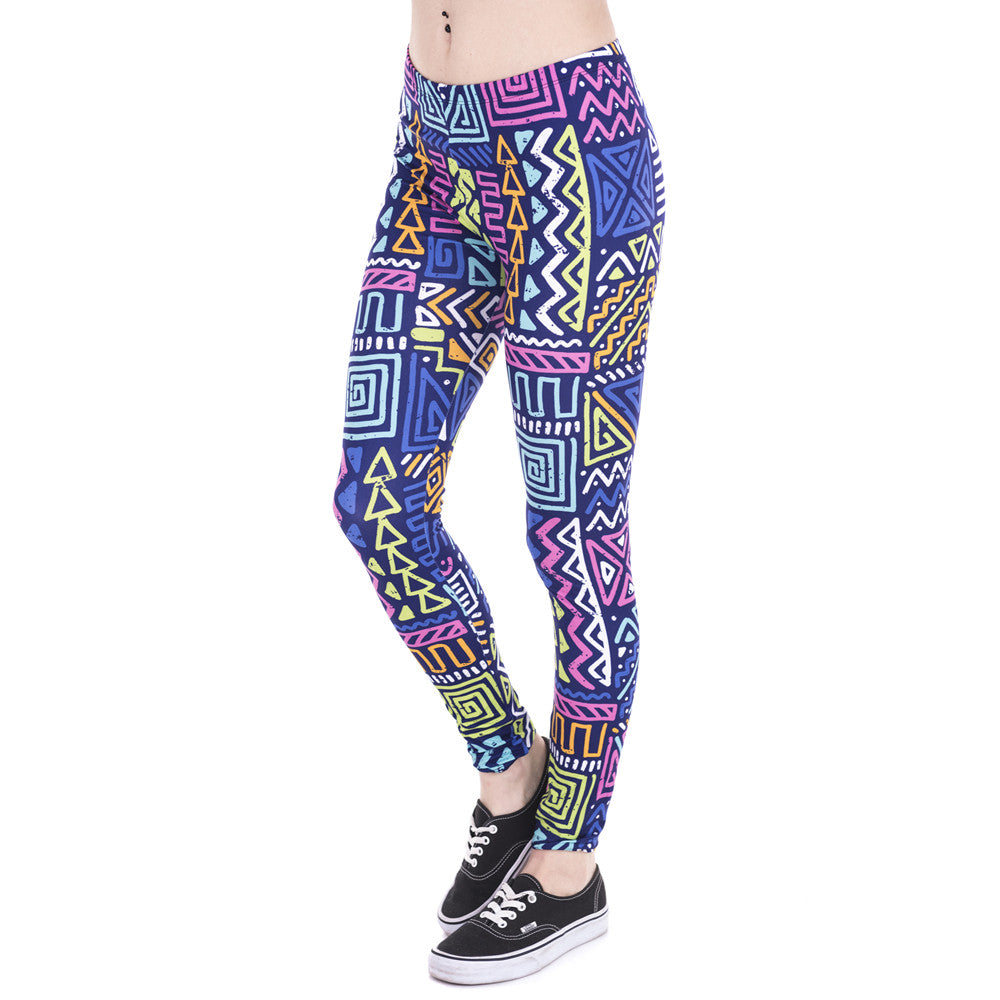 Zig Zag Printing Leggings