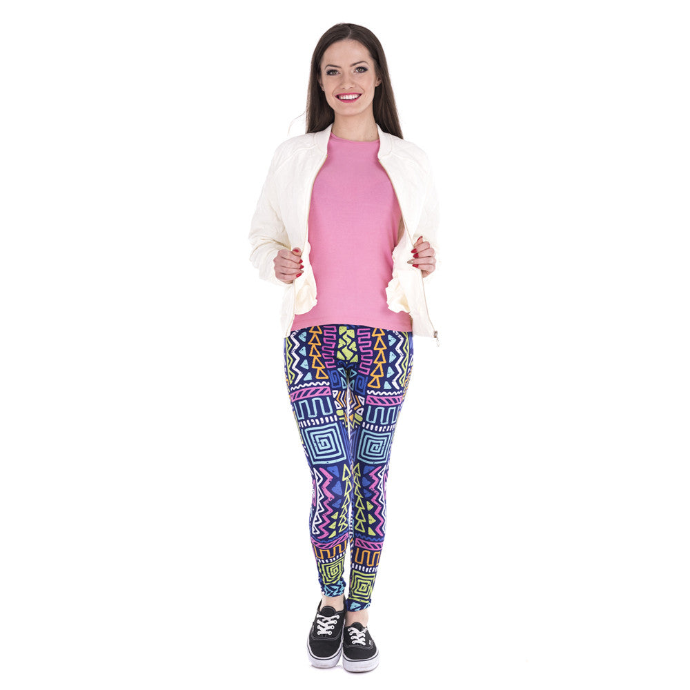 Zig Zag Printing Leggings