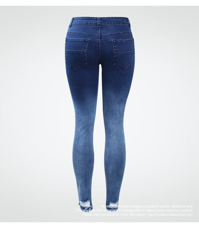Gradient Effect Denim Jeans