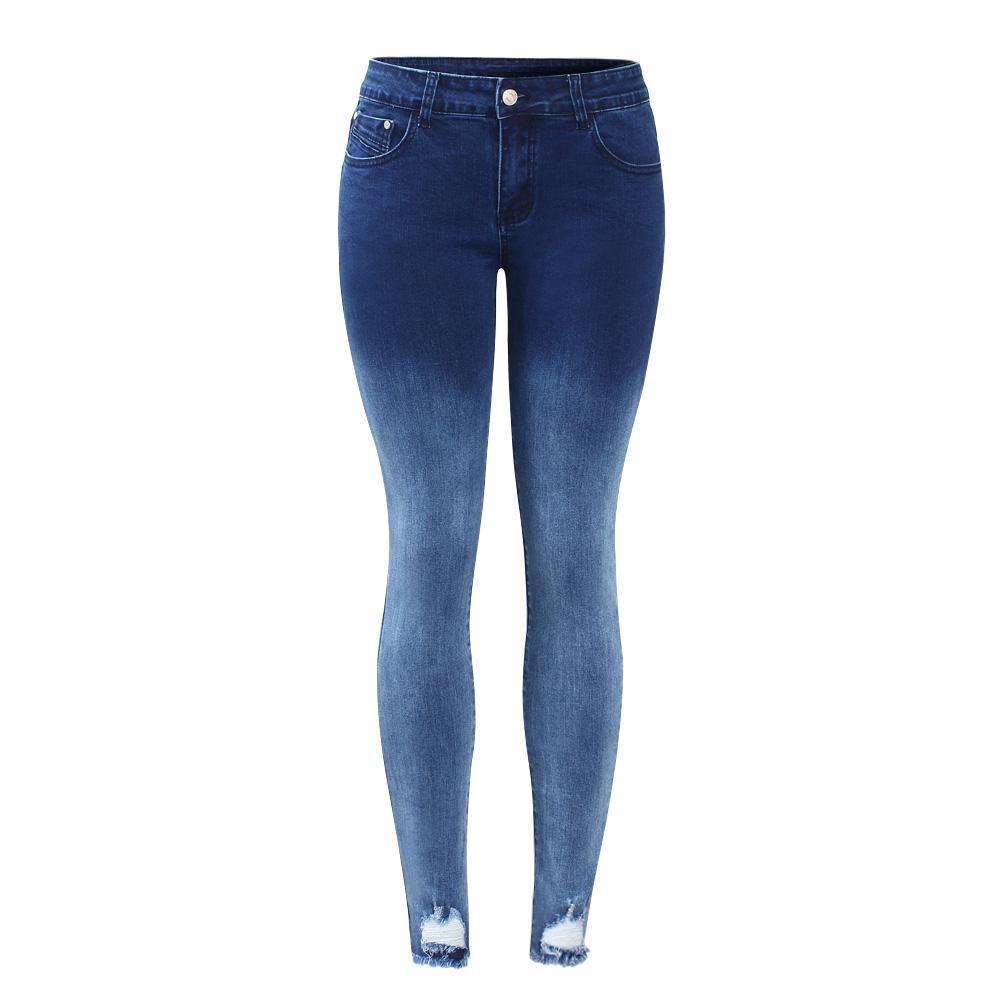 Gradient Effect Denim Jeans