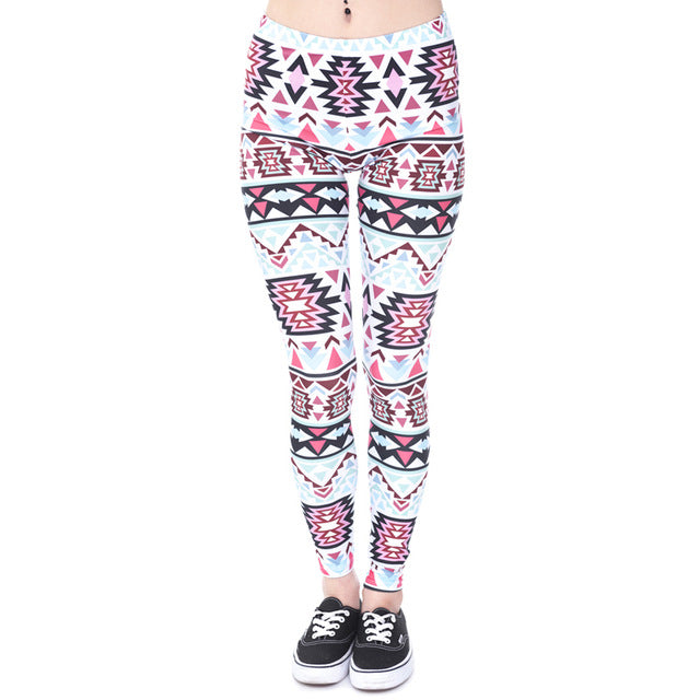 Round Ombre Printing Leggings