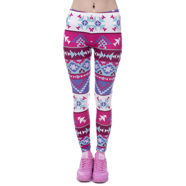 Round Ombre Printing Leggings
