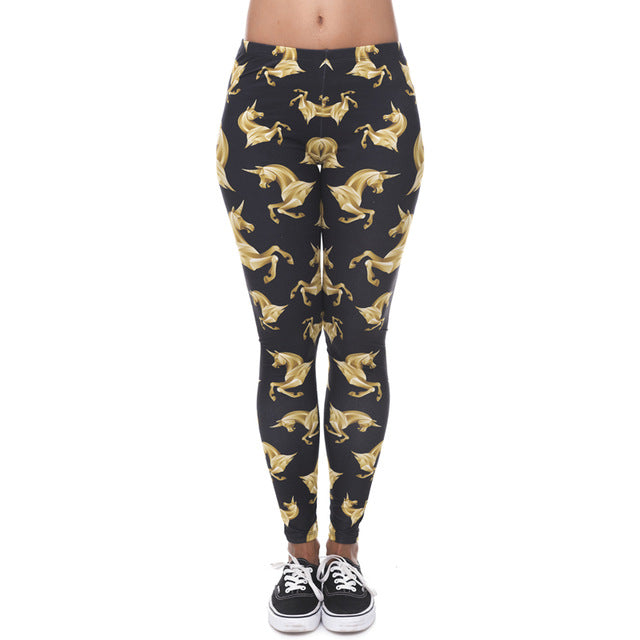 Egyptian cat symbols Printed Leggings