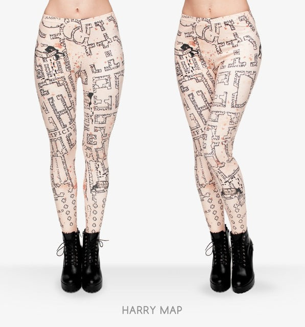 Fire flame Printing Leggings