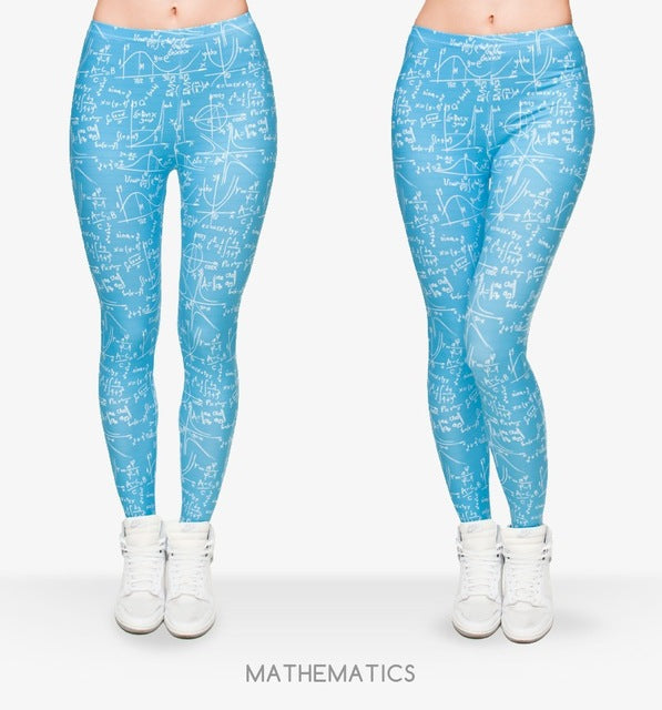 Mathematics Printed Leggings