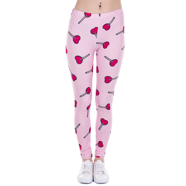 Unicorn And Sweets Printing Leggings