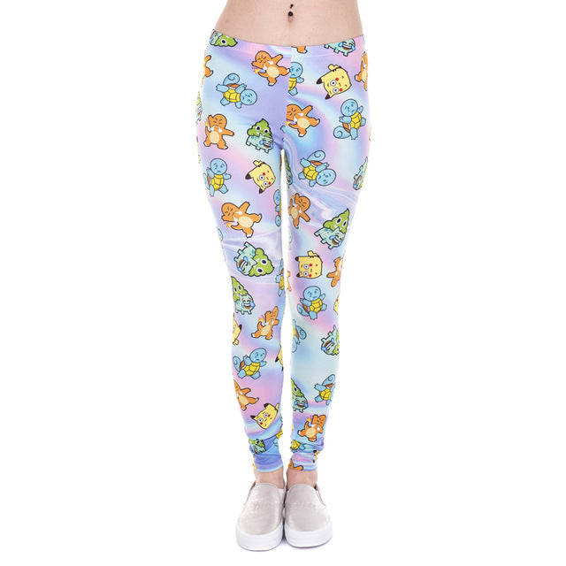 Unicorn And Sweets Printing Leggings