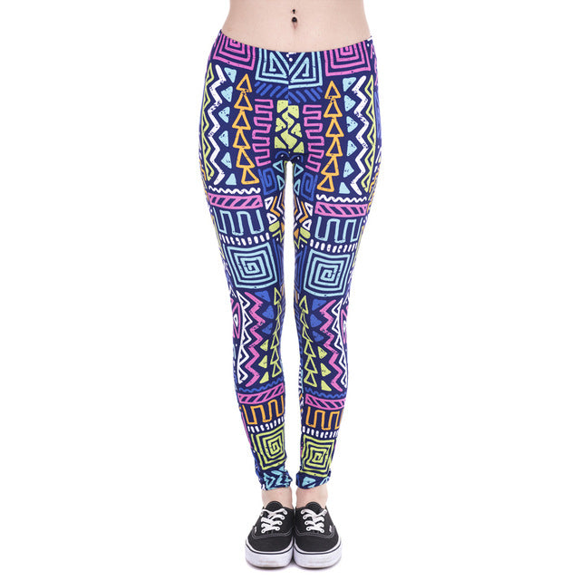 Zig Zag Printing Leggings