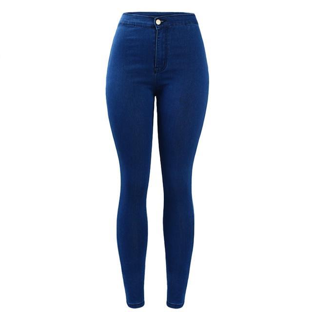 High Waist Skinny Denim Jeans
