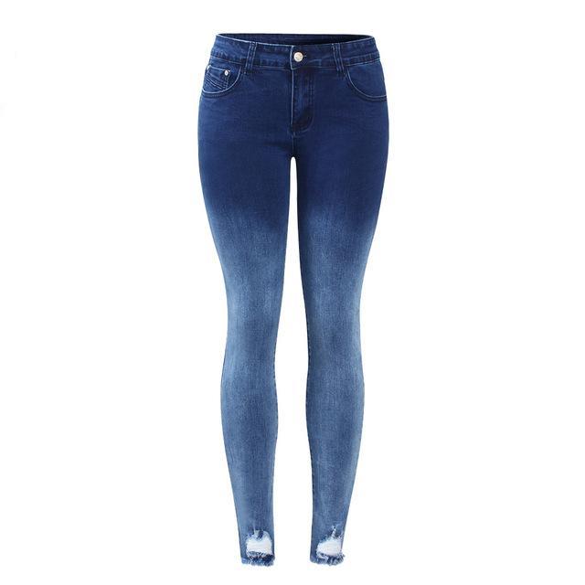 Gradient Effect Denim Jeans