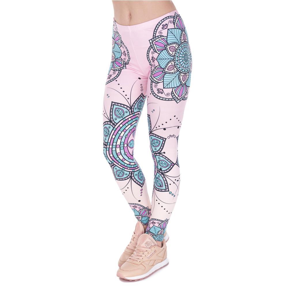 Flower 3D Printing Leggings