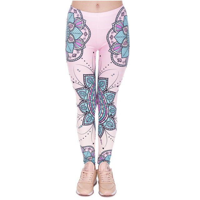 Flower 3D Printing Leggings