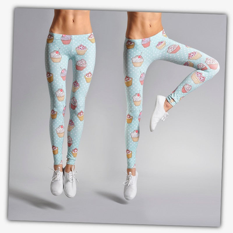 Muffin Dots 3D Printing Leggings