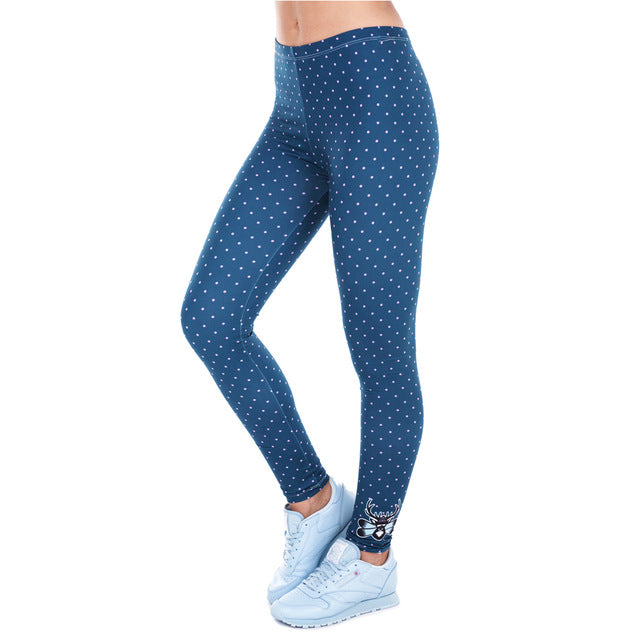 Printed Deer Dots Leggings