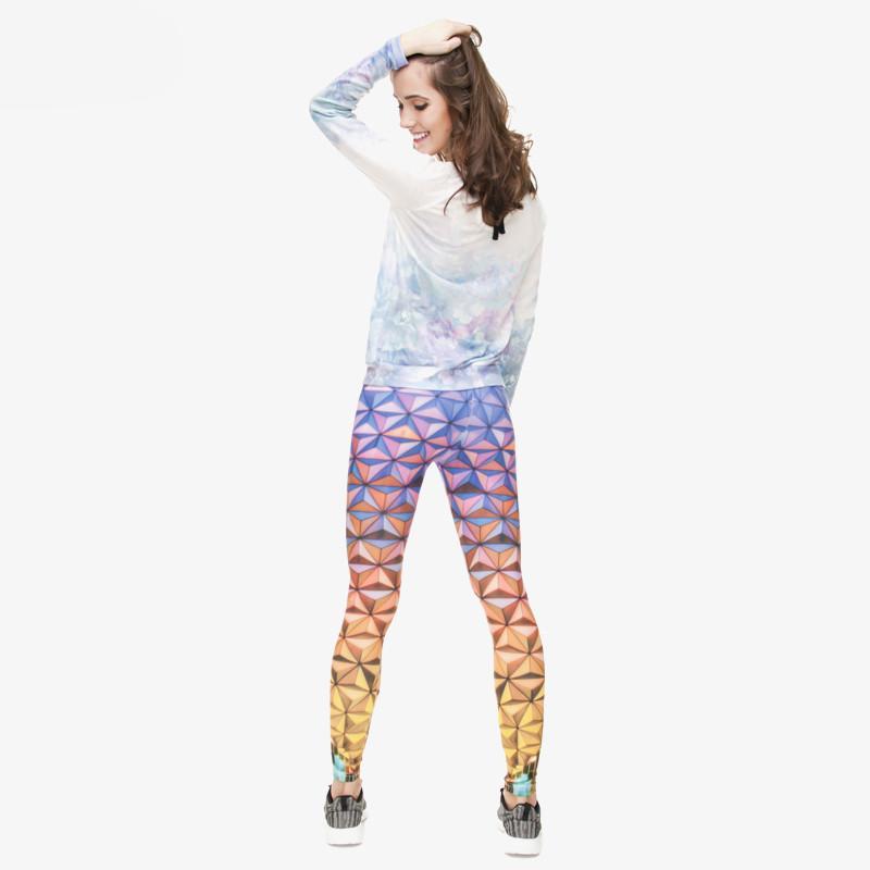 Gradient Triangle 3D Printing Leggings