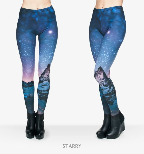 Night Moon 3D Printing Leggings