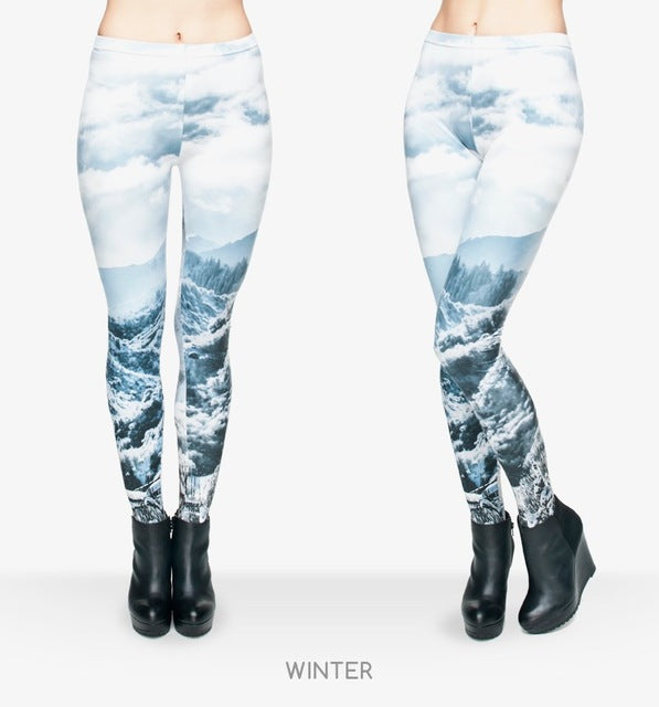 Night Moon 3D Printing Leggings