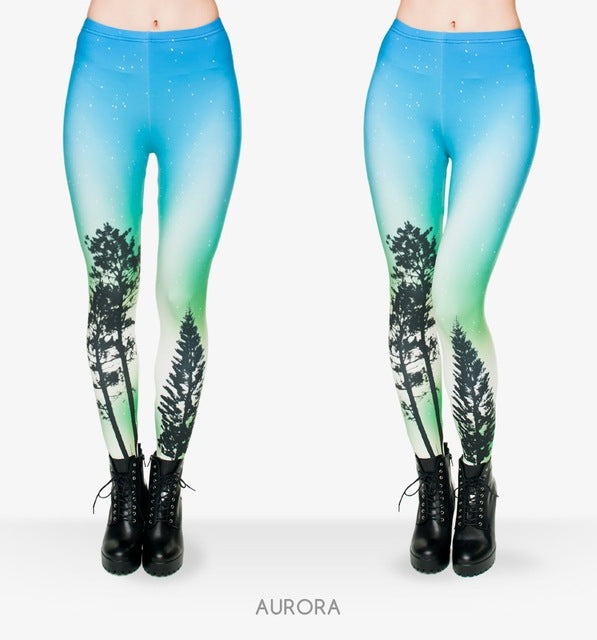 Night Moon 3D Printing Leggings