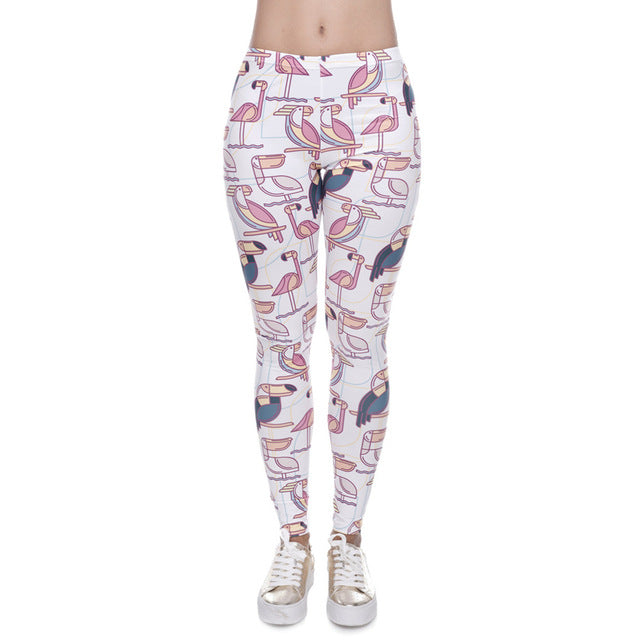 Ombre Blue Printing Leggings