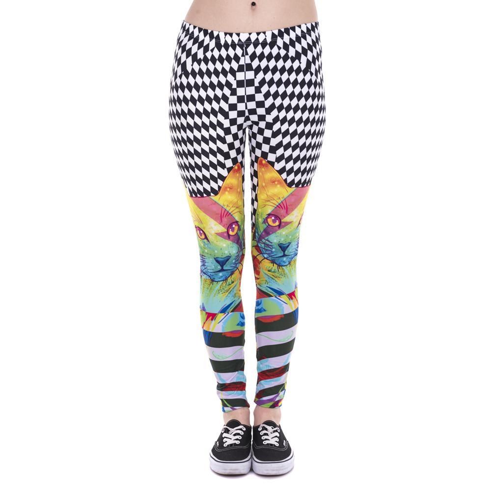 Hypnotic Cat Printed Leggings