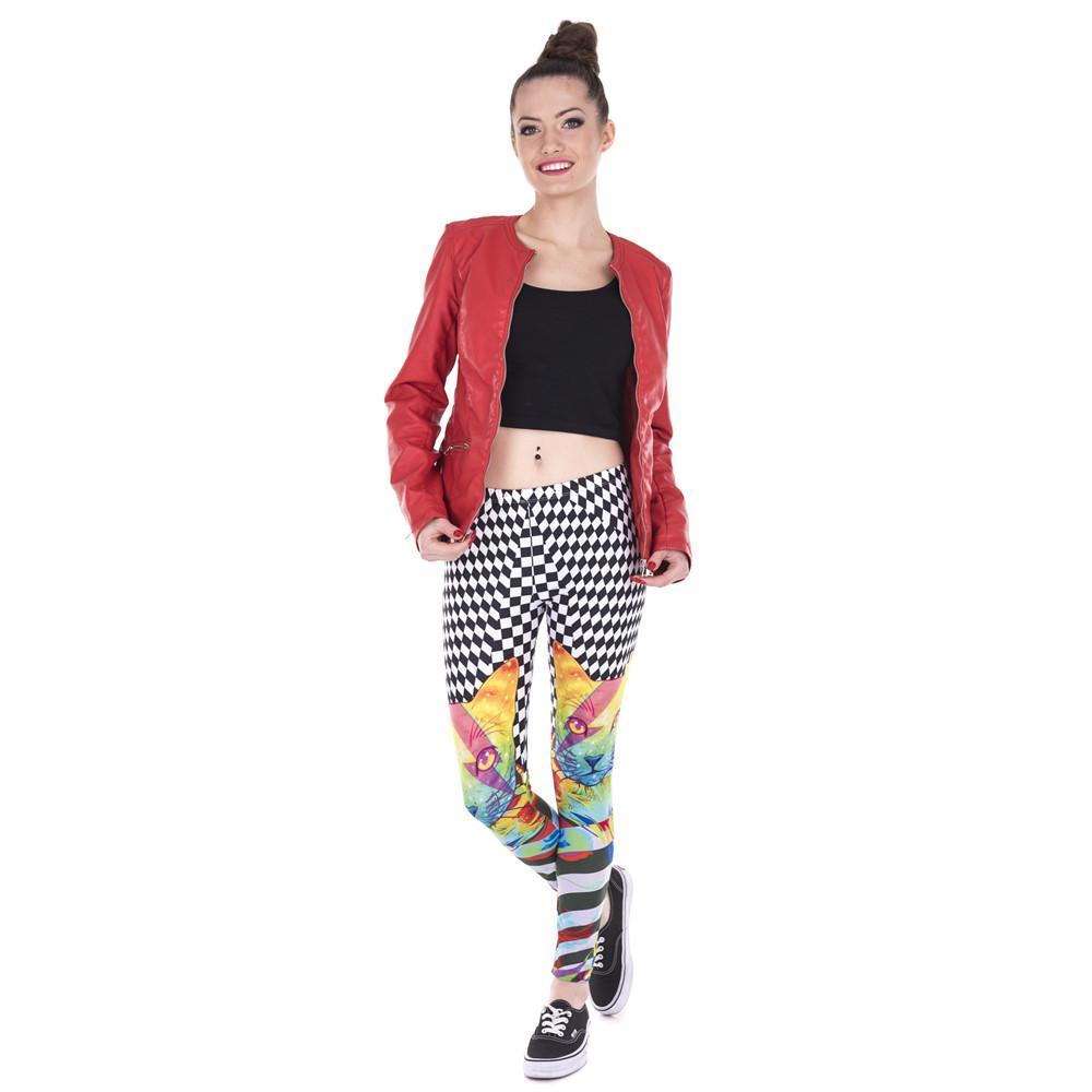 Hypnotic Cat Printed Leggings
