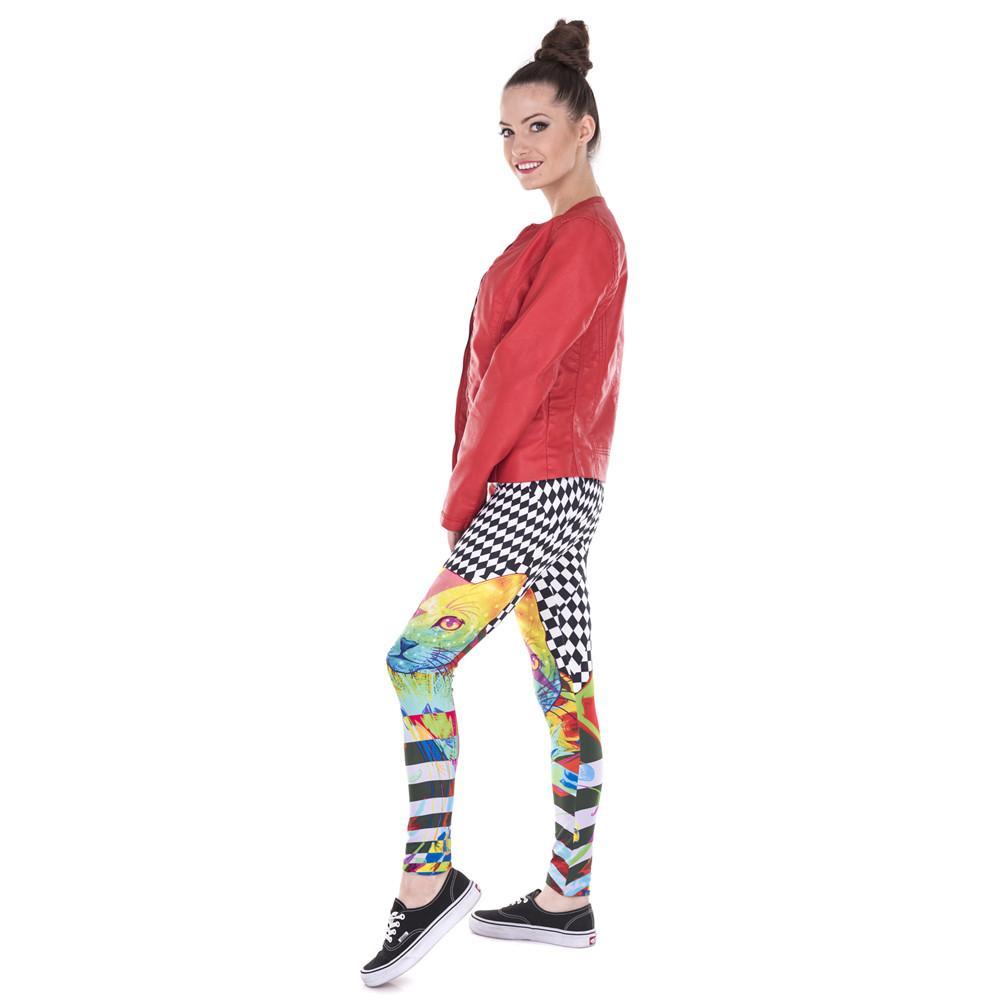 Hypnotic Cat Printed Leggings