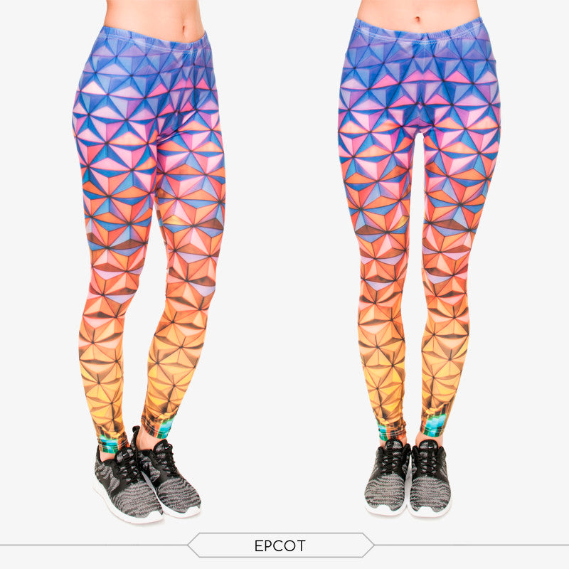 Gradient Triangle 3D Printing Leggings