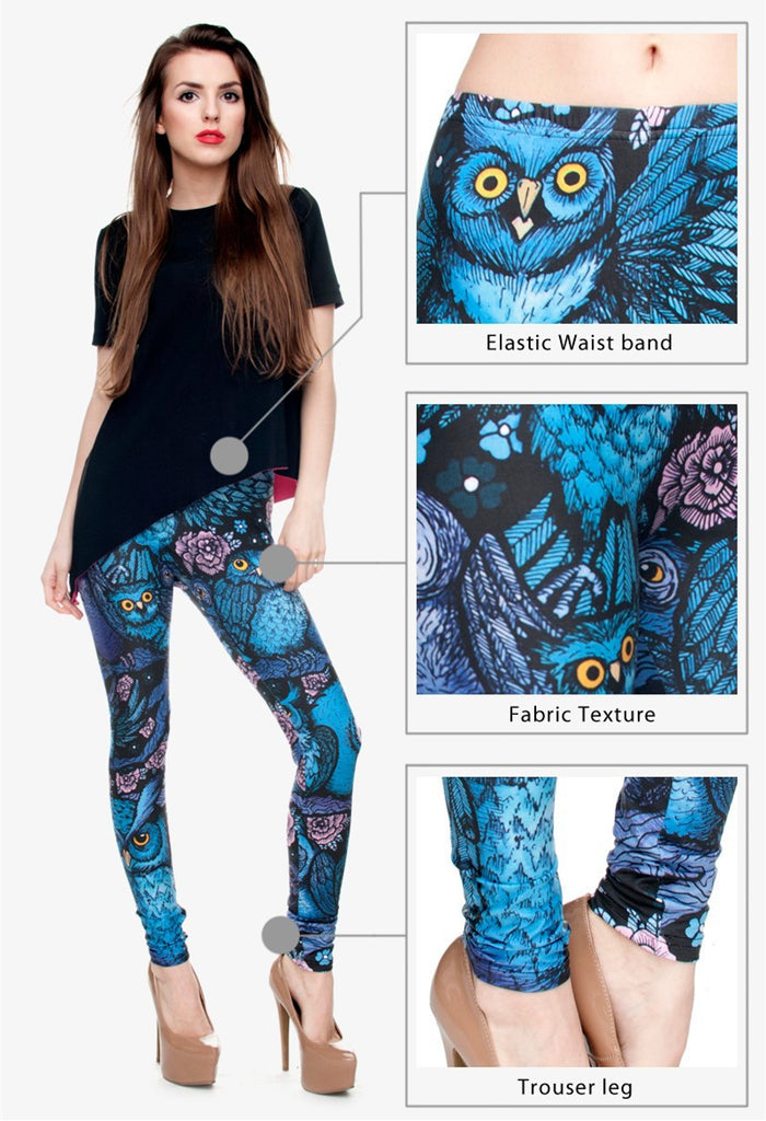 Night Owl Printing Leggings