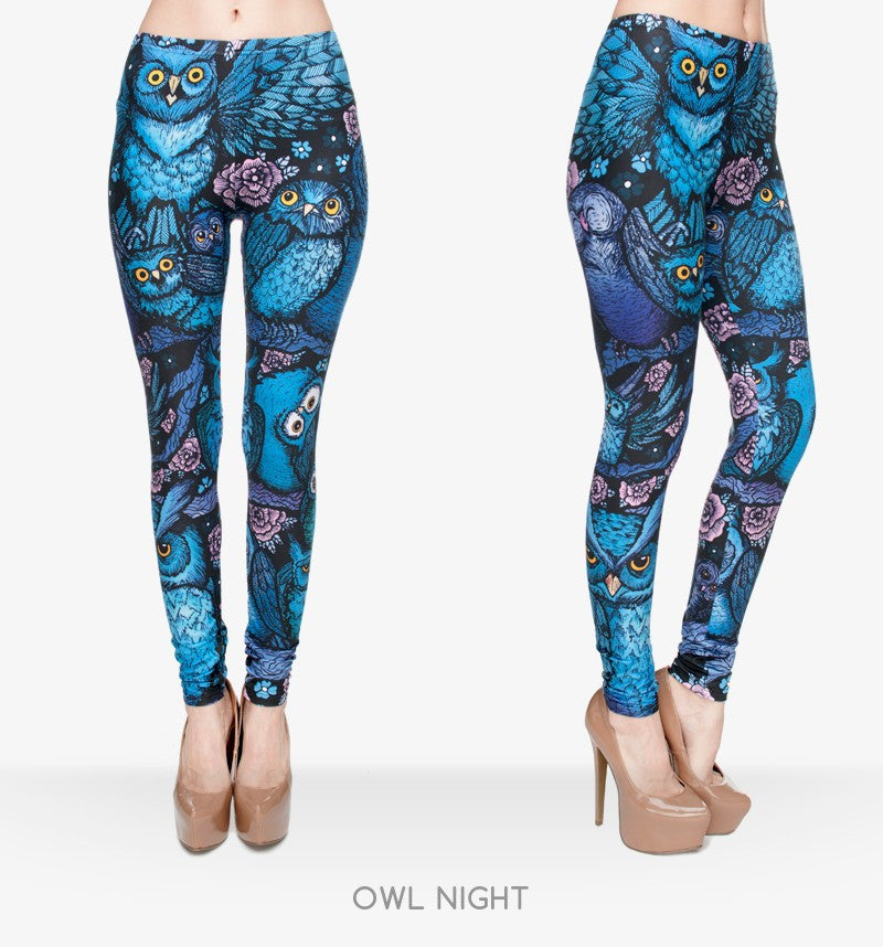 Night Owl Printing Leggings