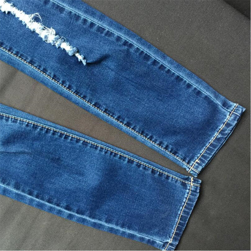 Low Waist hole denim jeans
