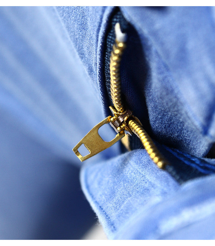 Stretch Ripped Distressed Denim Jeans