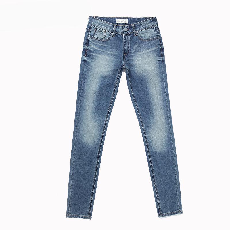 Mid Waist Stretch Jeans