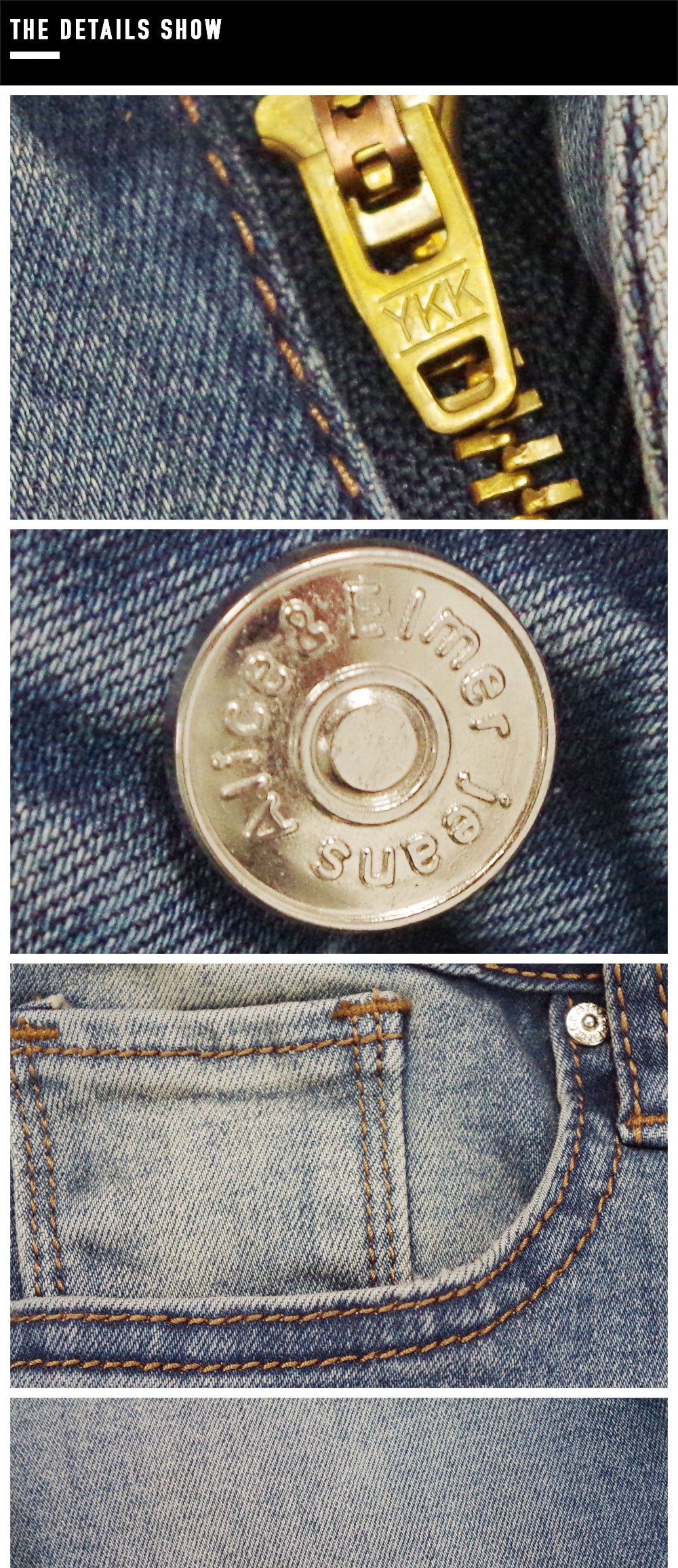 Mid Waist Stretch Jeans