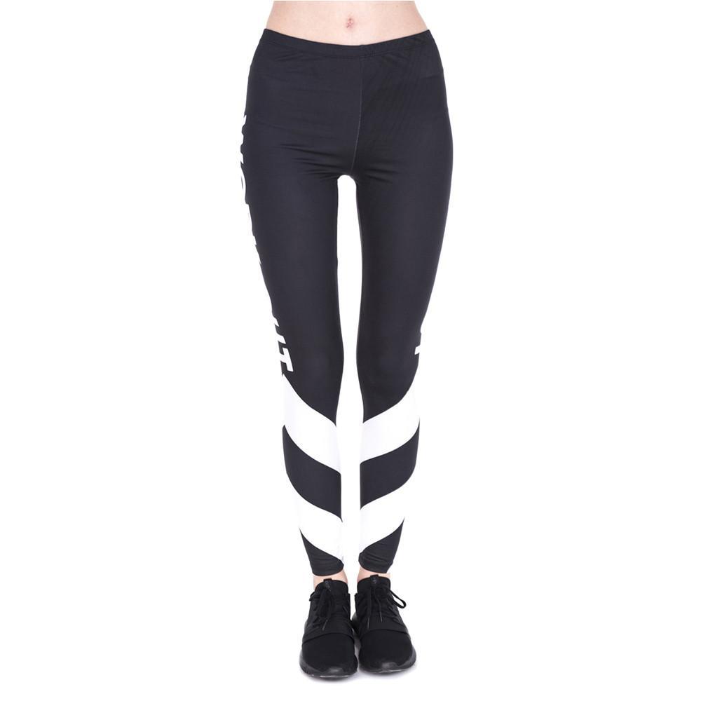 White Arrows Printing Leggings