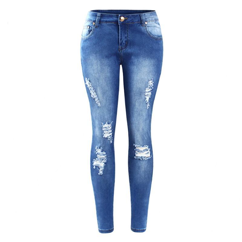 Ripped Fading Denim Jeans