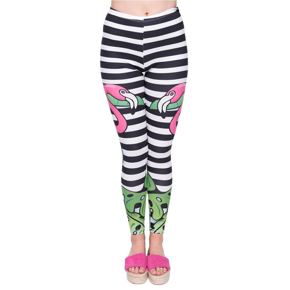 Tropical Flamingo Printing Leggings