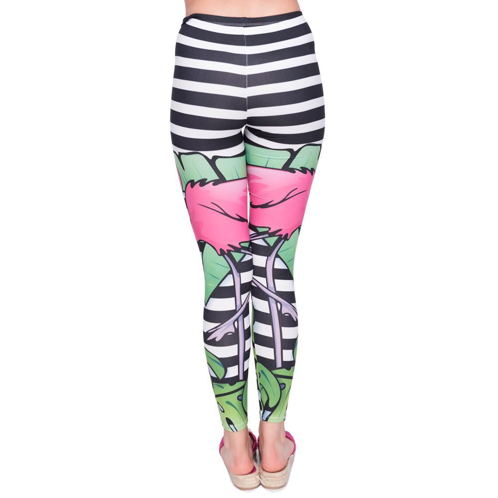 Tropical Flamingo Printing Leggings
