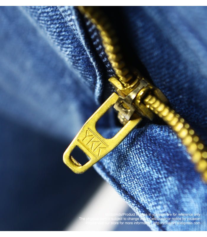 Stars Embroidered Denim Jeans